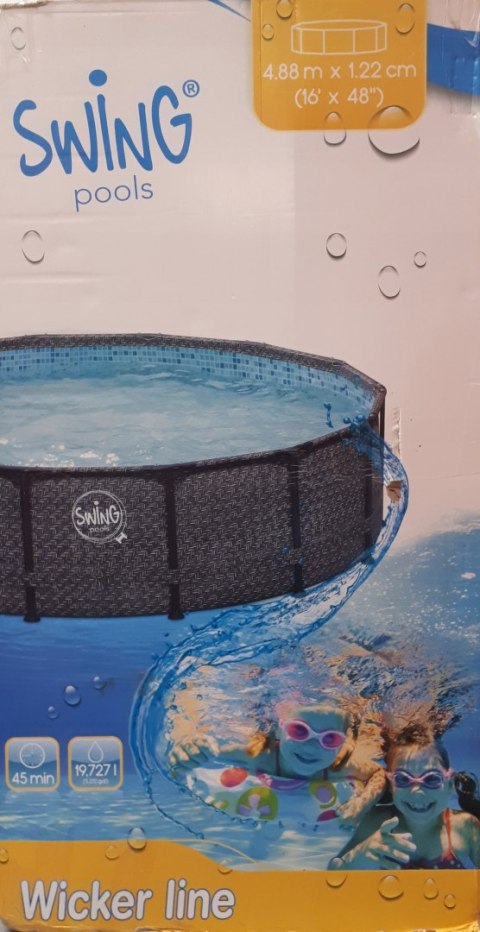 Basen stelażowy okrągły Swing Elite 4,88 x 1,22m