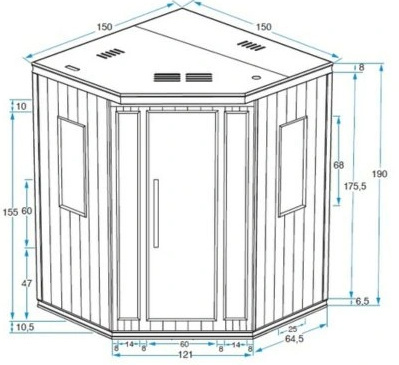 Sauna domowa SALOME infrared Sauna domowa SALOME infrared
